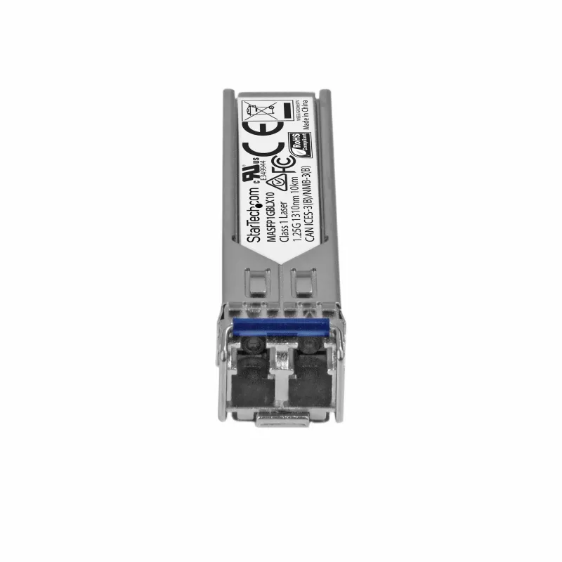 StarTech.com Módulo transceptor SFP compatible con Cisco Meraki MA-SFP-1GB-LX10 – 1000BASE-LX – Transceptor óptico 1GbE fibra monomodo SMF – SFP Gigabit Ethernet 1GE – LC 10 km – 1310 nm – DDM Cisco Meraki MS225, MX400, MS250