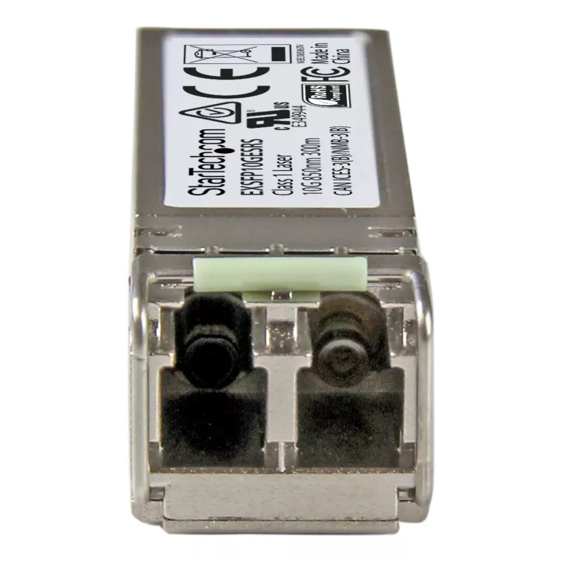 StarTech.com Módulo transceptor SFP+ compatible con Juniper EX-SFP-10GE-SR - 10GBASE-SR~Módulo SFP+ compatible con Juniper EX-SFP-10GE-SR - 10GBASE-SR - Transceptor óptico 10GbE fibra multimodo MMF - SFP+ Gigabit Ethernet 10GE - LC 300m - 850nm - DDM