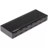 StarTech.com M2E1BMU31C carcasa USB-C 10 Gbps para SSD M.2 NVMe, PCIe, USB 3.1 Gen 2, 1 GB/s, compatible con Thunderbolt 3, aluminio, negro
