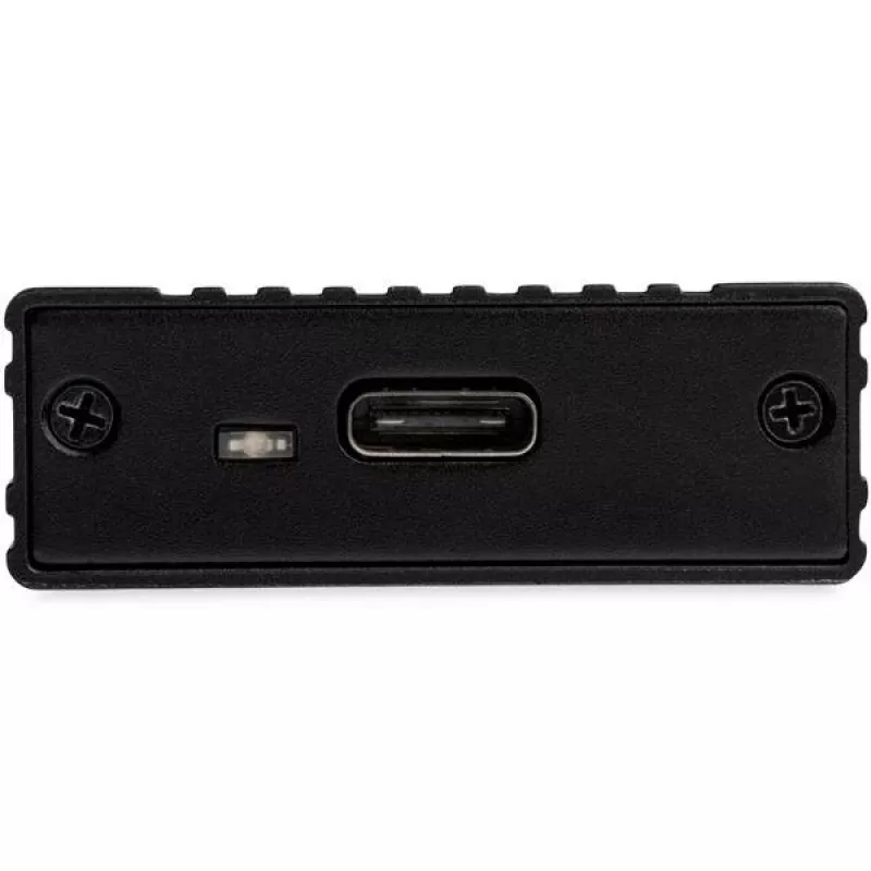 StarTech.com M2E1BMU31C carcasa USB-C 10 Gbps para SSD M.2 NVMe, PCIe, USB 3.1 Gen 2, 1 GB/s, compatible con Thunderbolt 3, aluminio, negro