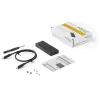 StarTech.com M2E1BMU31C carcasa USB-C 10 Gbps para SSD M.2 NVMe, PCIe, USB 3.1 Gen 2, 1 GB/s, compatible con Thunderbolt 3, aluminio, negro