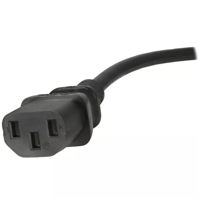 StarTech.com Cable de alimentación UK de 1,8 m, 18AWG, BS 1363 a C13, 10 A 250 V, Cable de alimentación de repuesto negro, Cable de alimentación, Cable de alimentación para PC, Cable de alimentación para TV/monitor