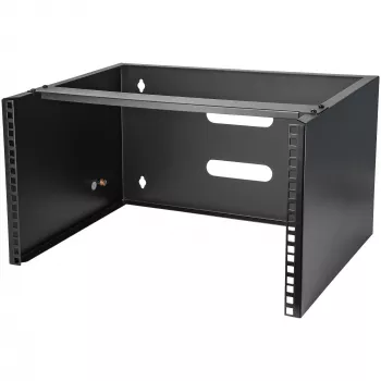 StarTech.com Rack de red de pared 6U - 14 pulgadas de profundidad (Low Profile) - Soporte para patch panel de 19 pulgadas para servidores y equipos IT planos, switches de red - Capacidad de carga 20 kg, negro