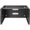 StarTech.com WALLMOUNT6 soporte de pared 6U para panel de conexiones, 19 pulgadas, 35,5 cm de profundidad, acero, negro