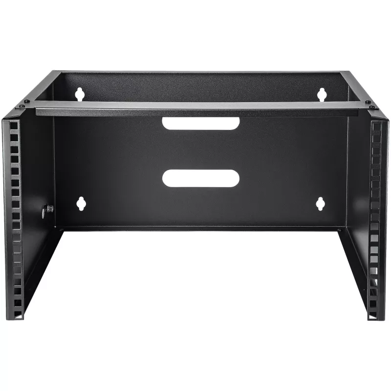 StarTech.com WALLMOUNT6 soporte de pared 6U para panel de conexiones, 19 pulgadas, 35,5 cm de profundidad, acero, negro