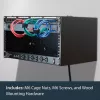 StarTech.com WALLMOUNT6 soporte de pared 6U para panel de conexiones, 19 pulgadas, 35,5 cm de profundidad, acero, negro