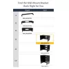 StarTech.com WALLMOUNT6 soporte de pared 6U para panel de conexiones, 19 pulgadas, 35,5 cm de profundidad, acero, negro