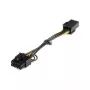StarTech.com Cable adaptador de alimentación PCI Express de 6 pines a 8 pines, PCI-E (8 pines), PCI-E (6 pines), 0,155 m, conector macho, conector hembra, recto