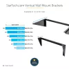StarTech.com Soporte de rack vertical de pared 3U 19” , Soporte de pared para patch panel para equipos de datos/AV/IT/ordenador, Rack 3U para armario o sala de servidores, Capacidad de carga 150 lb (68 kg)