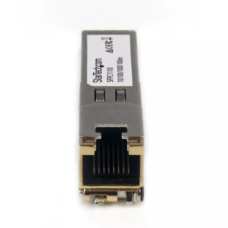 StarTech.com Módulo transceptor SFP compatible con Cisco SFP-GE-T – 10/100/1000BASE-TX~Módulo SFP compatible con Cisco SFP-GE-T – 1000BASE-T – SFP a RJ45 Cat6/Cat5e – 10/100/1000 Mbit/s – RJ-45 100 m – Cisco IE3400, IE3300, IE3200