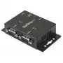 StarTech.com Hub adaptador USB a serie industrial de 2 puertos montable en pared con clips para carril DIN