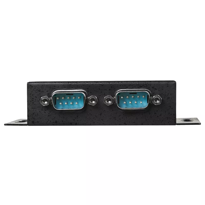 StarTech.com Hub adaptador USB a serie industrial de 2 puertos montable en pared con clips para carril DIN