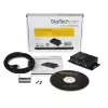StarTech.com Hub adaptador USB a serie industrial de 2 puertos montable en pared con clips para carril DIN