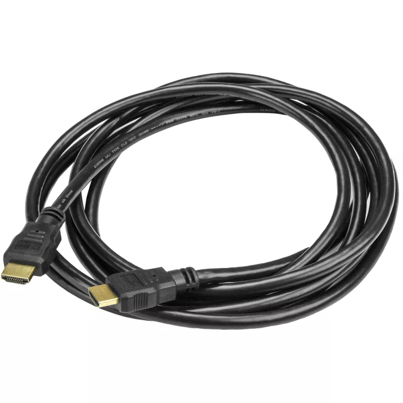 StarTech.com HDMM3M cable HDMI de alta velocidad, 3 m, Ultra HD 4K x 2K, M/M, chapado en oro, negro