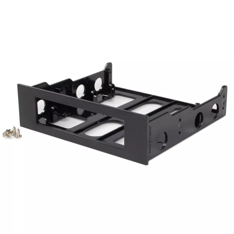 StarTech.com Adaptador de soporte de disco duro de 3,5 pulgadas a bahía frontal de 5,25 pulgadas~Soporte de montaje frontal de 3,5 pulgadas a 5,25 pulgadas