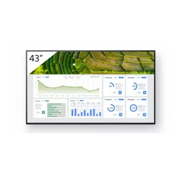 Sony FW-43BZ30L Pantalla de señalización digital Pantalla plana de señalización digital 109,2 cm (43 pulgadas) LCD Wi-Fi 440 cd/m² 4K Ultra HD negra Android 24/7