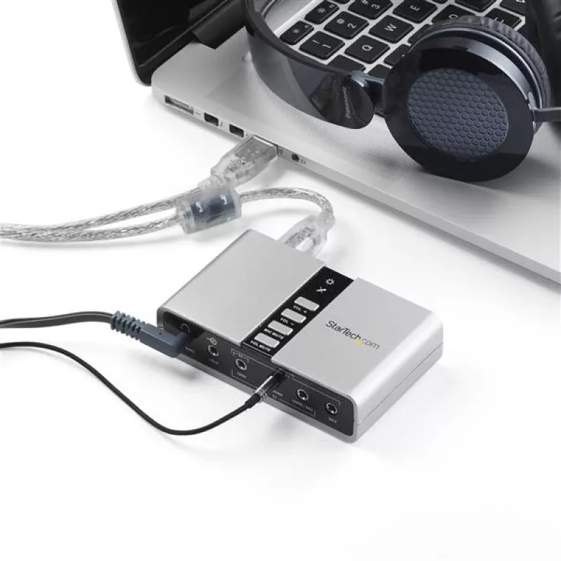 StarTech.com Adaptador de audio USB 7.1 Tarjeta de sonido externa con audio digital SPDIF