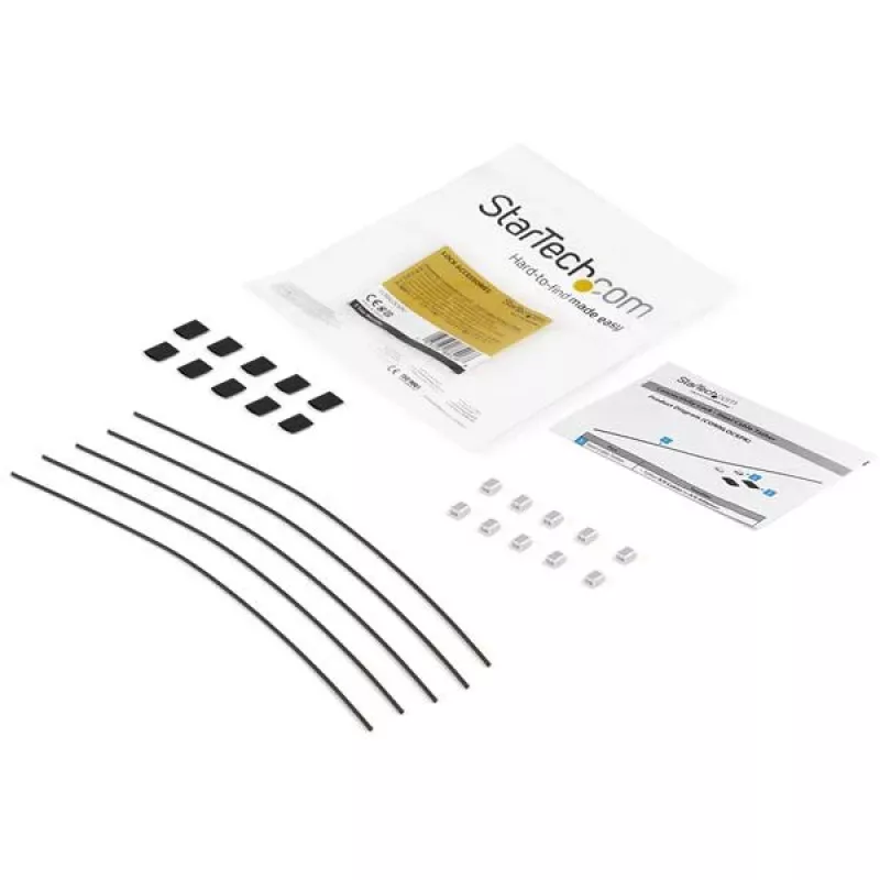StarTech.com Pack de 5 fijaciones de seguridad para cables de adaptadores y dongles – Fijación universal para cables de adaptadores – Cable de fijación – Set de fijación de cables antirrobo de longitud ajustable – Acero