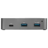 StarTech.com HB31C2A1CGS hub USB-C de 3 puertos con Gigabit Ethernet, USB 3.1 Gen 2 10 Gbps, 2x USB-A + 1x USB-C, cable host de 1 m, con adaptador de corriente