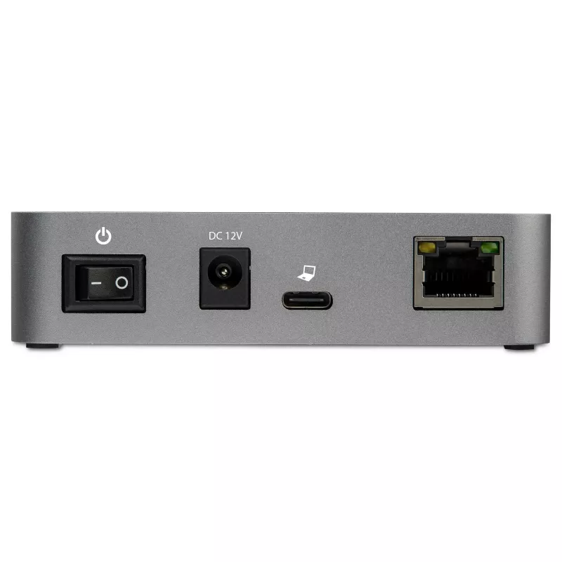 StarTech.com HB31C2A1CGS hub USB-C de 3 puertos con Gigabit Ethernet, USB 3.1 Gen 2 10 Gbps, 2x USB-A + 1x USB-C, cable host de 1 m, con adaptador de corriente