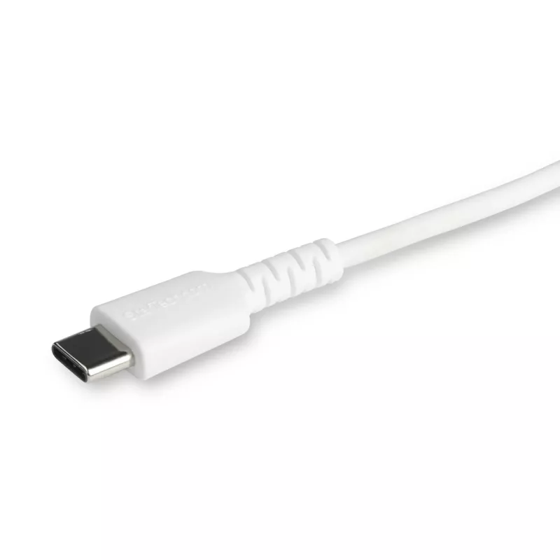 StarTech.com Cable USB-C a Lightning blanco resistente de 1 m – Cable de carga/sincronización USB Type-C a Lightning de fibra de aramida robusto – Certificado Apple MFi iPad/iPhone 12