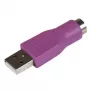 StarTech.com Adaptador de repuesto de teclado PS/2 a USB – M/H, USB A, PS/2, violeta