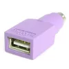 StarTech.com Adaptador de repuesto de teclado USB a PS/2 – H/M, PS/2, USB A, violeta