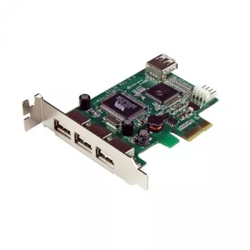 StarTech.com Tarjeta USB PCI Express de bajo perfil de alta velocidad de 4 puertos