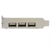 StarTech.com Tarjeta USB PCI Express de bajo perfil de alta velocidad de 4 puertos