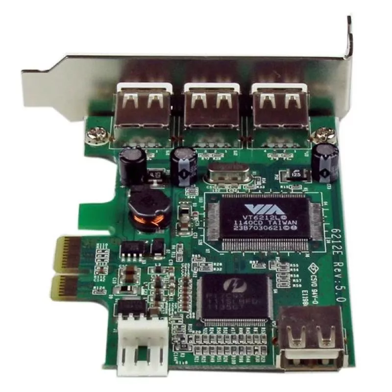 StarTech.com Tarjeta USB PCI Express de bajo perfil de alta velocidad de 4 puertos
