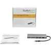 StarTech.com Adaptador multipuerto USB C – Dock de viaje USB-C con HDMI 4K, hub 3x USB 3.0, SD/SDHC, GbE, PD 3.0 de 60W Pass-Through – USB Type-C/Thunderbolt 3 – Sustituye a DKT30CSDHPD