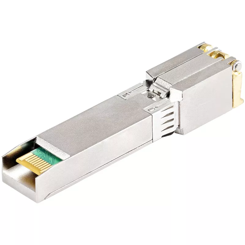 StarTech.com Módulo SFP+ compatible con Cisco SFP-10GB-TC – 10GBASE-T – SFP a RJ45 Cat6/Cat5e – SFP+ Gigabit Ethernet 10GE – RJ-45 30m – Cisco Firepower, ASR1000, ASR9000