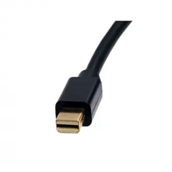 StarTech.com MDP2HDMI adaptador de Mini DisplayPort a HDMI, conversor de vídeo pasivo, 1080p (hasta 1920x1200), compatible con Thunderbolt, mDP macho – HDMI hembra, negro