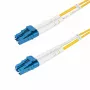 StarTech.com Cable de fibra óptica monomodo dúplex LC a LC (UPC) OS2 de 2m, 9/125µm, 100G, insensible a curvaturas, baja atenuación de inserción – Cable de parcheo de fibra LSZH
