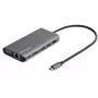 StarTech.com Adaptador multipuerto USB-C – Dock de viaje mini USB-C con HDMI 4K o VGA 1080p – Hub 3x USB 3.0, SD, GbE, audio, PD 100W Pass-Through – Estación de acoplamiento portátil para portátil/tablet