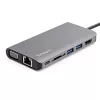 StarTech.com Adaptador multipuerto USB-C – Dock de viaje mini USB-C con HDMI 4K o VGA 1080p – Hub 3x USB 3.0, SD, GbE, audio, PD 100W Pass-Through – Estación de acoplamiento portátil para portátil/tablet