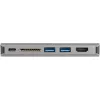 StarTech.com Adaptador multipuerto USB-C – Dock de viaje mini USB-C con HDMI 4K o VGA 1080p – Hub 3x USB 3.0, SD, GbE, audio, PD 100W Pass-Through – Estación de acoplamiento portátil para portátil/tablet