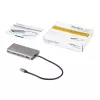 StarTech.com Adaptador multipuerto USB-C – Dock de viaje mini USB-C con HDMI 4K o VGA 1080p – Hub 3x USB 3.0, SD, GbE, audio, PD 100W Pass-Through – Estación de acoplamiento portátil para portátil/tablet