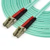 StarTech.com Cable de fibra óptica multimodo LC/UPC a LC/UPC OM4 de 10 m (30 ft), fibra zipcord LOMMF/VCSEL 50/125 µm, 100G, baja pérdida de inserción – cable jumper de fibra óptica LSZH