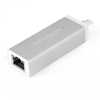 StarTech.com Adaptador de red USB-C a Gigabit – plateado, con cable, USB, Ethernet, 5000 Mbit/s, plateado