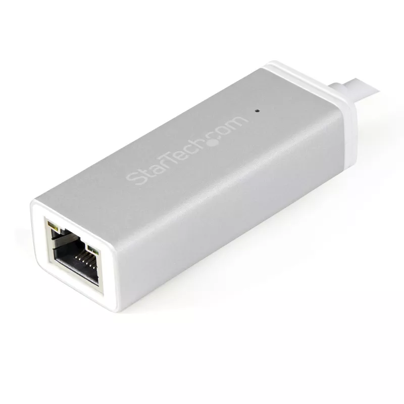StarTech.com Adaptador de red USB-C a Gigabit – plateado, con cable, USB, Ethernet, 5000 Mbit/s, plateado