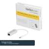 StarTech.com Adaptador de red USB-C a Gigabit – plateado, con cable, USB, Ethernet, 5000 Mbit/s, plateado