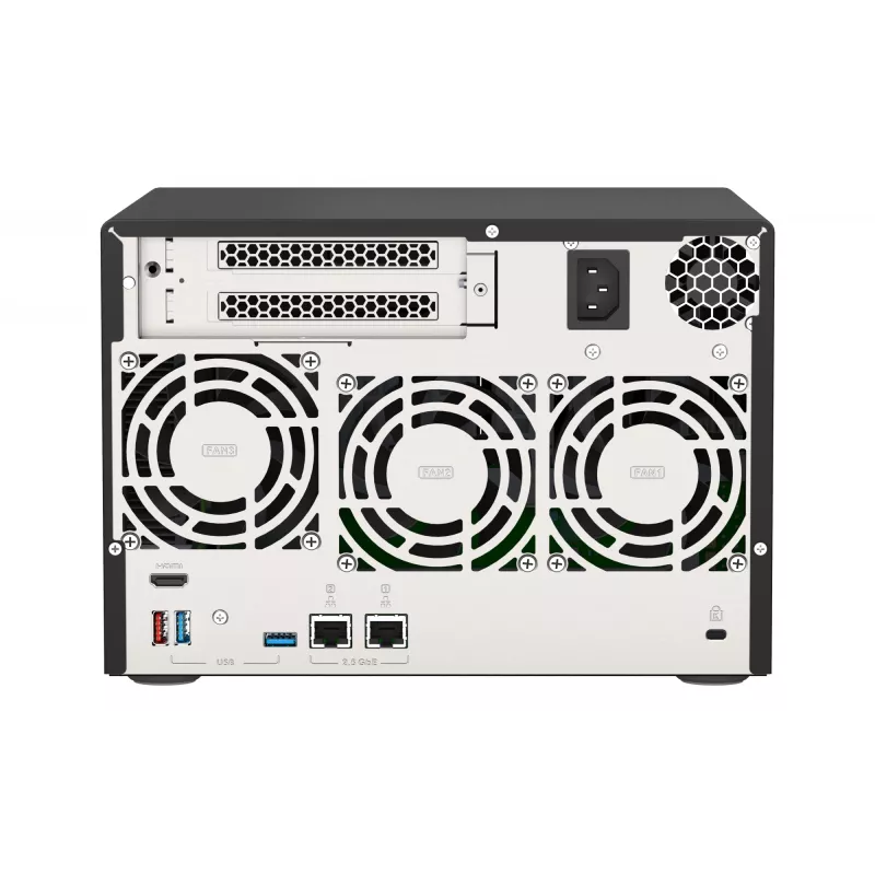 QNAP TVS-675 NAS torre ZhaoXin KaiXian KX-6000 KX-U6580 8 GB DDR4 0 TB QuTS hero Black