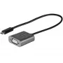 StarTech.com Adaptador USB-C a VGA – 1080p adaptador dongle USB Type-C a VGA – convertidor de vídeo USB-C (DP Alt Mode) a monitor/pantalla VGA – compatible con Thunderbolt 3 – cable integrado de 30 cm – versión mejorada de CDP2VGA