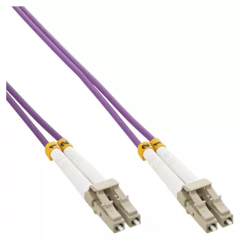 Cable de fibra óptica dúplex LC/LC InLine 50/125µm OM4 15m