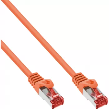 Cable de parcheo InLine S/FTP PiMF Cat.6 250MHz PVC cobre naranja 3m
