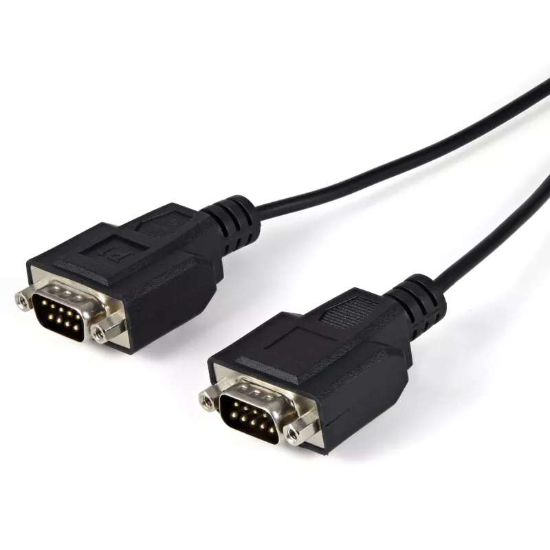 StarTech.com ICUSB2322F cable adaptador FTDI de USB a serie RS232 de 2 puertos, USB 2.0, 2,1 m, negro