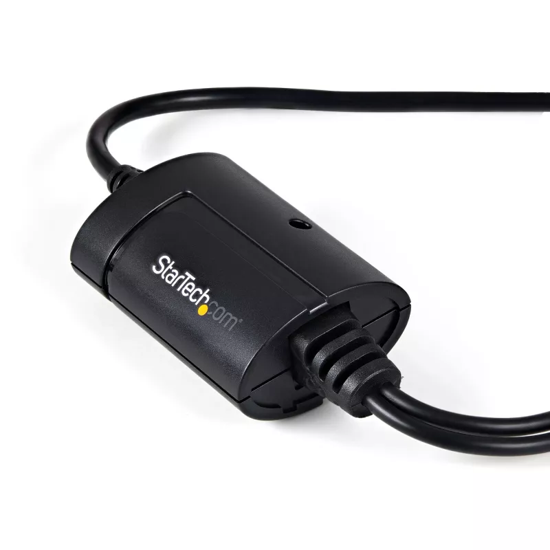 StarTech.com ICUSB2322F cable adaptador FTDI de USB a serie RS232 de 2 puertos, USB 2.0, 2,1 m, negro