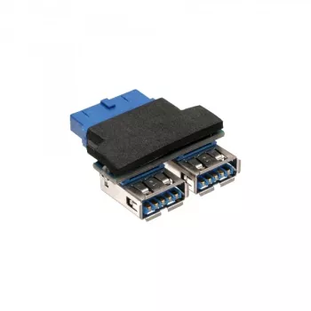 Adaptador USB 3.0 InLine interno 2x USB A hembra a cabecera de placa base