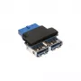 Adaptador USB 3.0 InLine interno 2x USB A hembra a cabecera de placa base